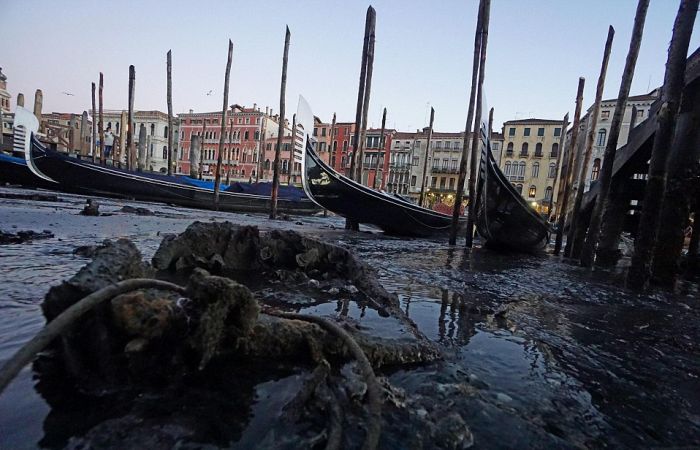 Low Tide Exposes Venice's Canal Network (11 pics)