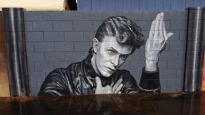 Artists Creates Incredible David Bowie Tribute In Phoenix (10 pics)
