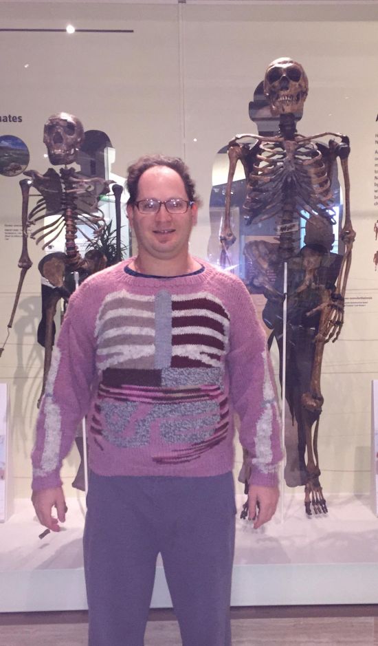 Guy Makes Sweaters Of Specific Places Then Wears Them To Those Places (24 pics)