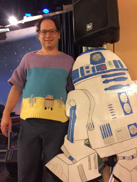 Guy Makes Sweaters Of Specific Places Then Wears Them To Those Places (24 pics)