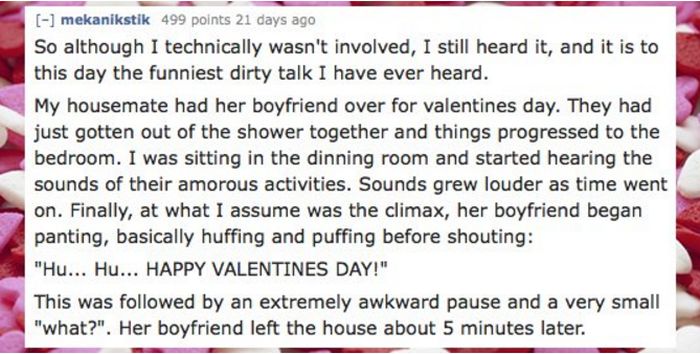 15 People Share The Most Embarrassing Dirty Talk They've Ever Heard (15 pics)