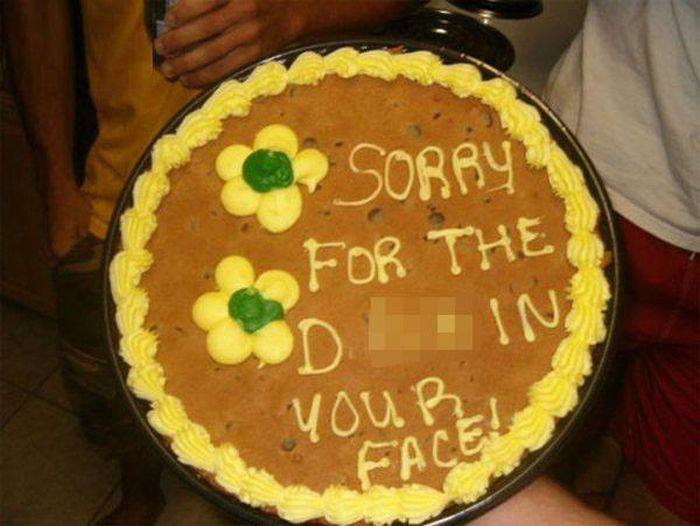 People Who Used A Cake To Say Sorry For Sexual Misdeeds (16 pics)