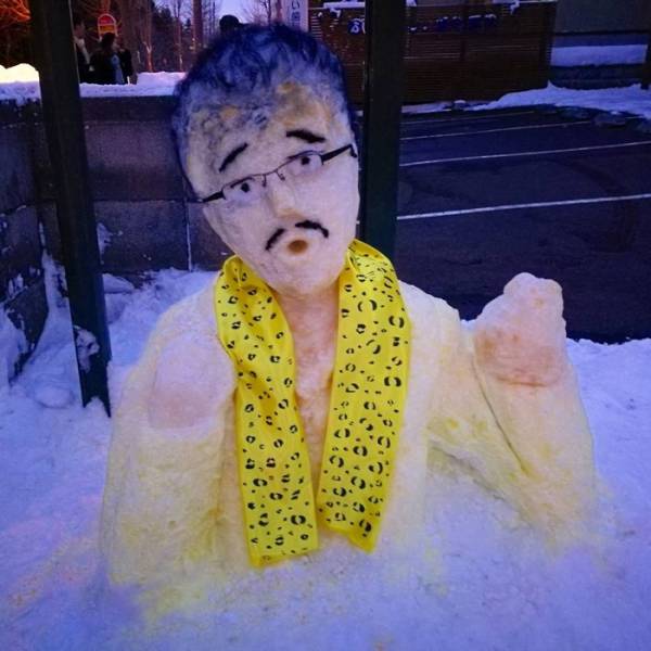 In Japan People Turn Snow Into Art Masterpieces (27 pics)