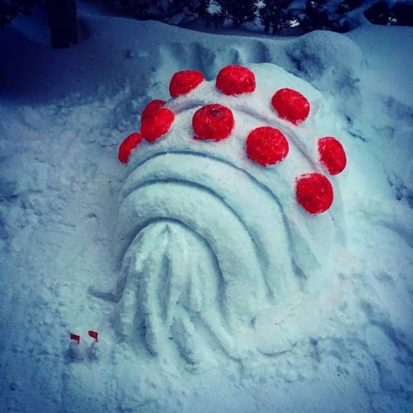In Japan People Turn Snow Into Art Masterpieces (27 pics)