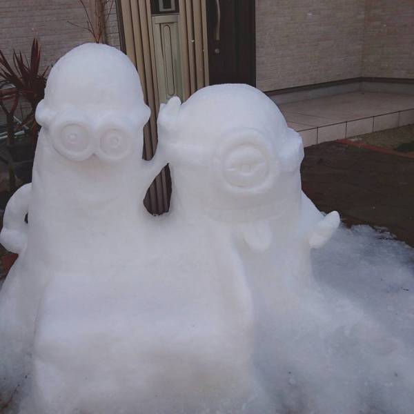 In Japan People Turn Snow Into Art Masterpieces (27 pics)