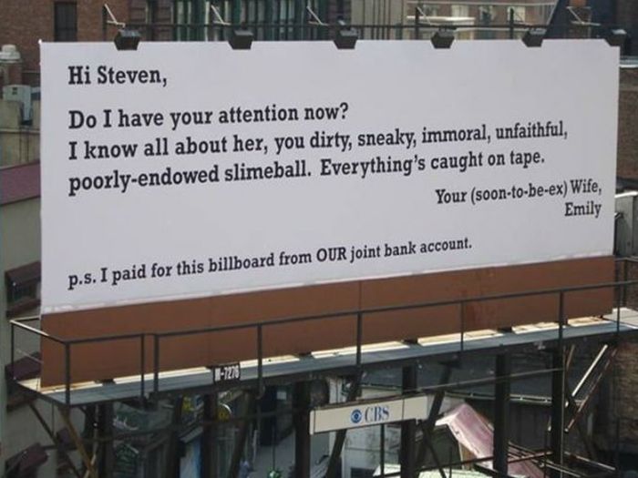 Cheaters Who Got Owned By Their Bitter Partners (11 pics)