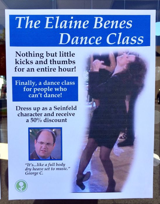 Someone Added Hilarious Fake Dance Classes To A Local Dance Studio (7 pics)