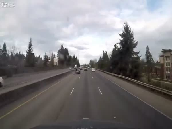 Motorcyclist Plows Into A Car