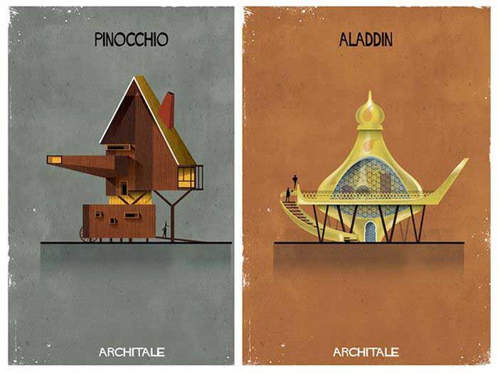 Architect Imagines The Homes Of Fairy Tale Characters (16 pics)