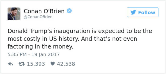 Hilarious Tweets About Donald Trump’s Inauguration That Will Crack You Up (18 pics)
