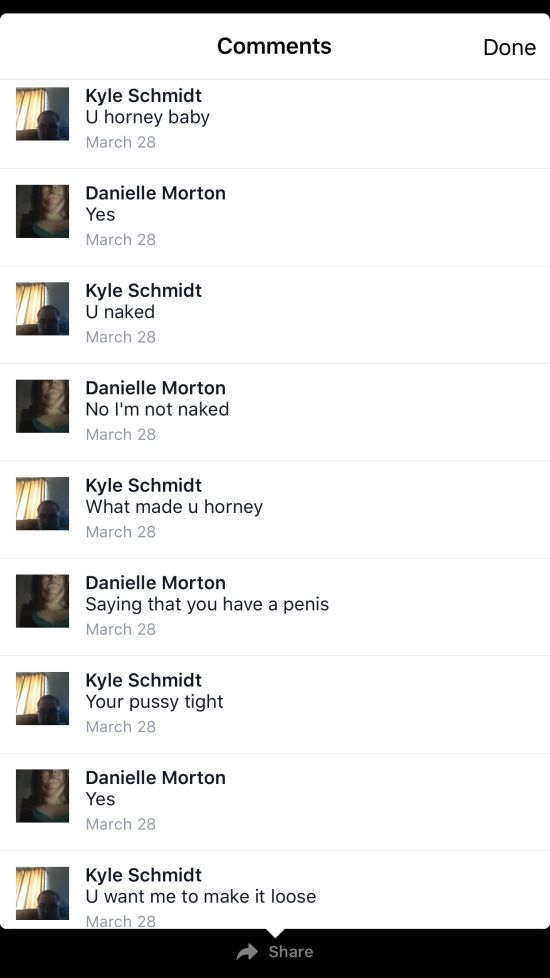This Facebook Sexting Fail Will Make You Cringe (7 pics)