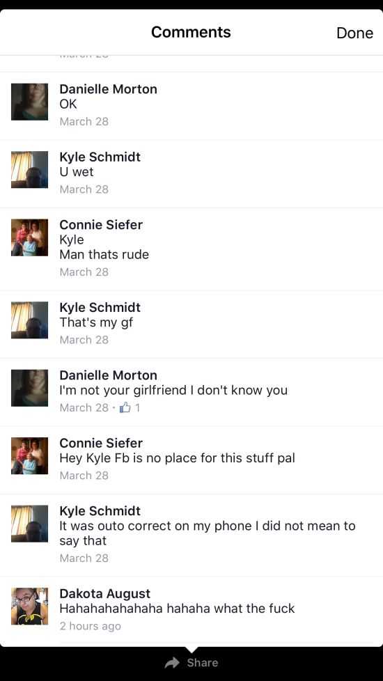 This Facebook Sexting Fail Will Make You Cringe (7 pics)