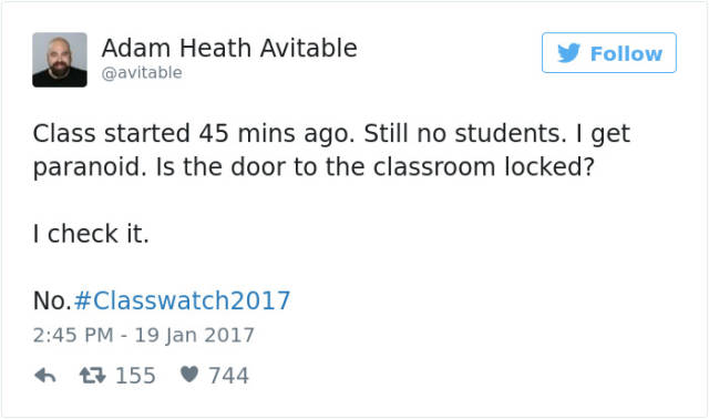 Teacher Shares Heartbreaking Twitter Story After No One Shows Up To Class (24 pics)