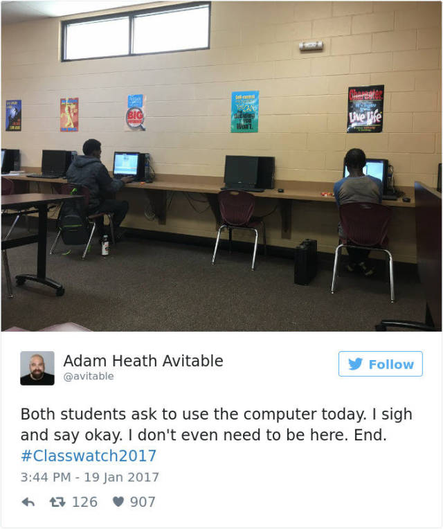 Teacher Shares Heartbreaking Twitter Story After No One Shows Up To Class (24 pics)