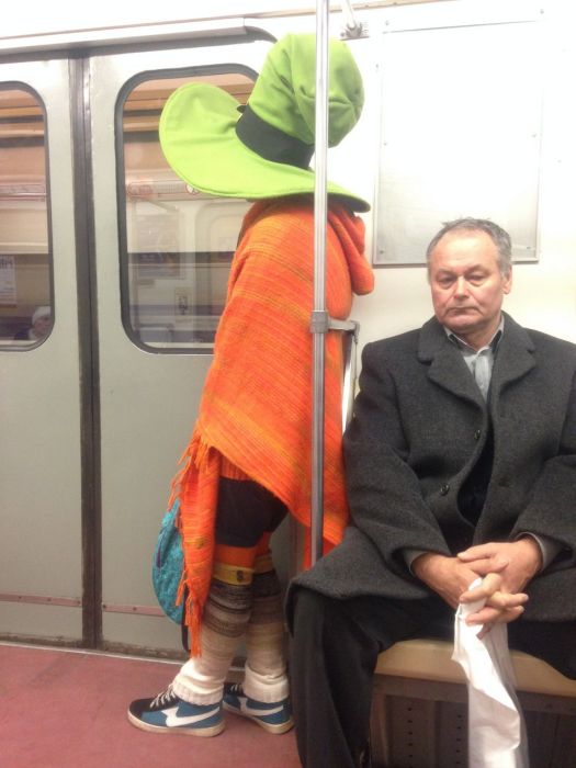 You Can See Some Bizarre Sights While Riding The Subway In Russia (35 pics)