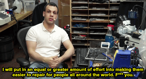 Repair Guy Calls Out Apple For Tricking Their Customers (9 gifs)