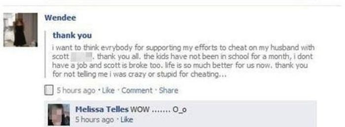 Angry People Expose Their Cheating Lovers On Facebook (14 pics)