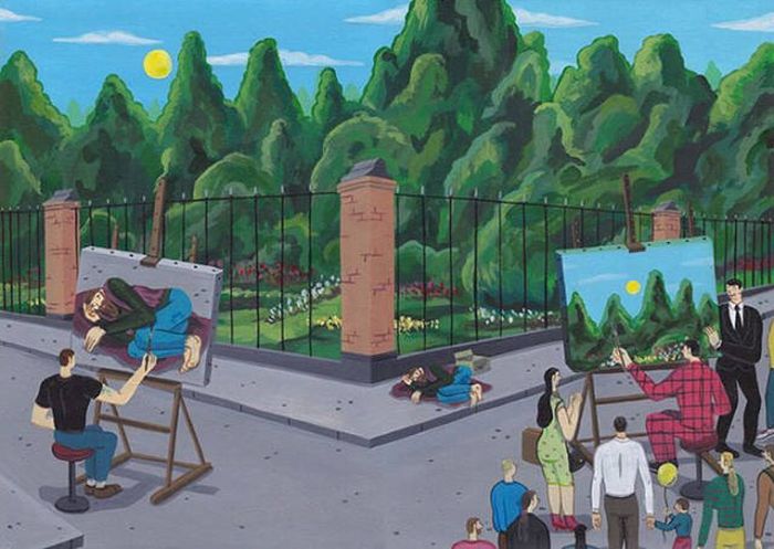 These Satirical Illustrations Perfectly Sum Up Modern Society (43 pics)