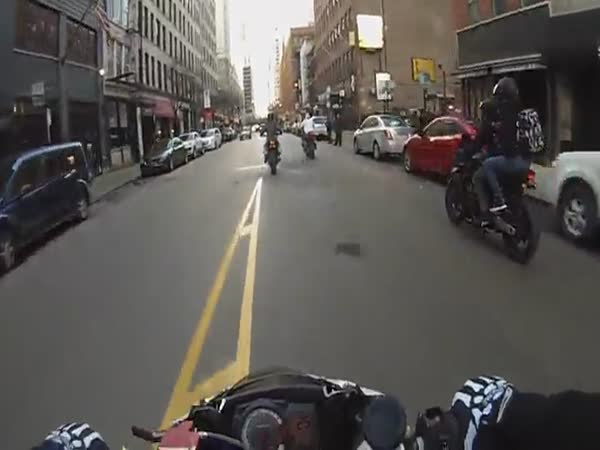 Officer Throws Coffee At A Motorcycle Rider