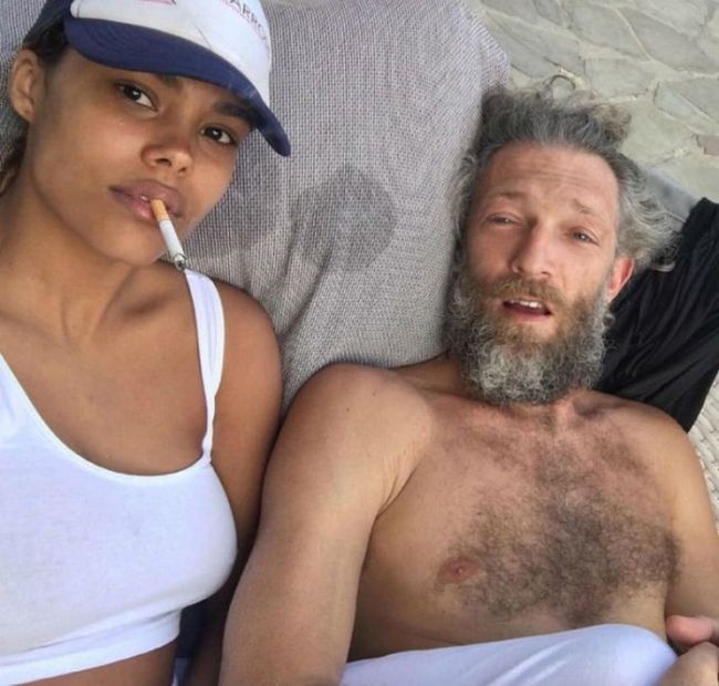 Vincent Cassel Spotted In Ibiza With Model Tina Kunakey (11 pics)
