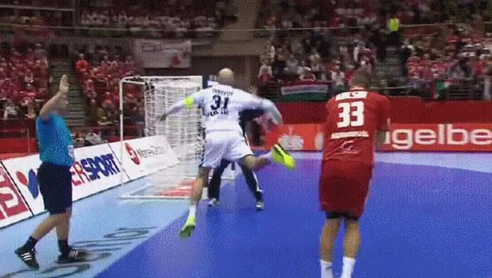 Handball Is An Action Packed Sport (5 gifs)