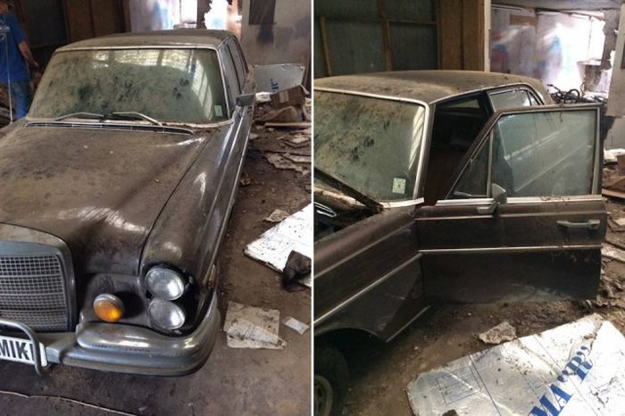 Untouched Mercedes-Benz Discovered In An Old Barn (8 pics)