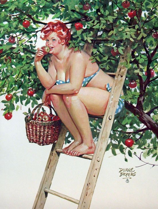 Sexy Illustrations Of The Forgotten Plus-Size Pin-Up Girl Named Hilda (20 pics)