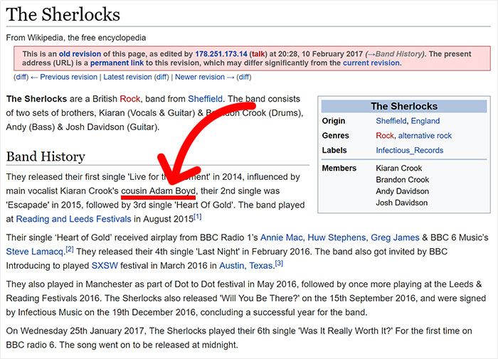Teen Uses Wikipedia To Sneak Into Band's VIP Section (9 pics)