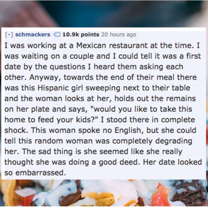 Waiters Reveal The Worst Dates They've Ever Witnessed (15 pics)