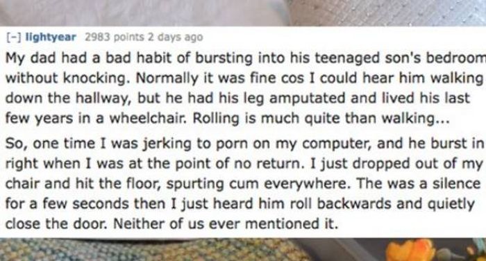 People Share Their Most Awkward Fapping Stories (17 pics)