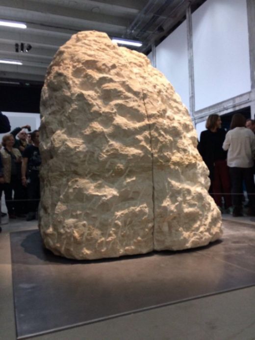 Artist From France Spends A Week Inside A 12-Ton Stone (6 pics)