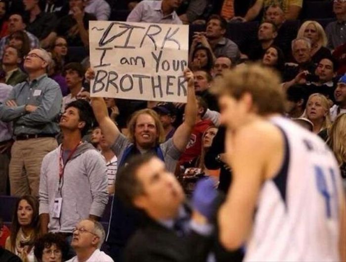 Hilarious Sports Signs Spotted At Games (19 pics)