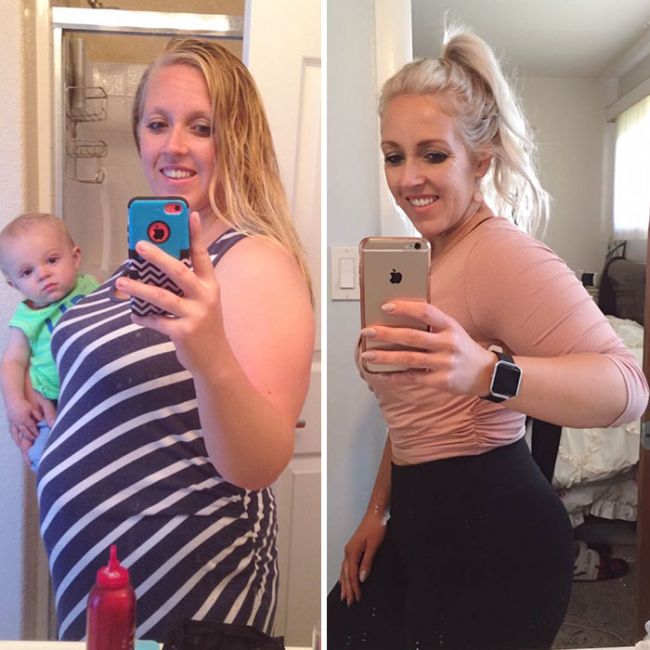 Mom Shows Off Before And After Pics Of 2 Pound Weight Loss (4 pics)