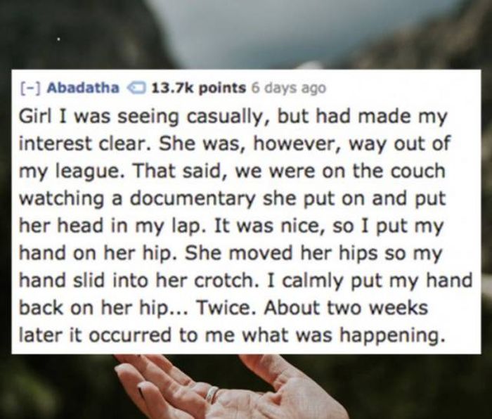 People Share Embarrassing Stories Of When They Missed Out On Sex (20 pics)