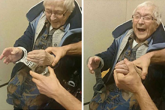 Elderly Woman Asks To Be Arrested At 99 Years Old (3 pics)