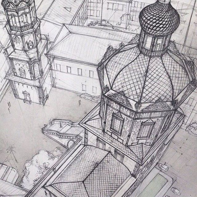 Impressive Architectural Sketches Show A University Student’s Talent (18 pics)