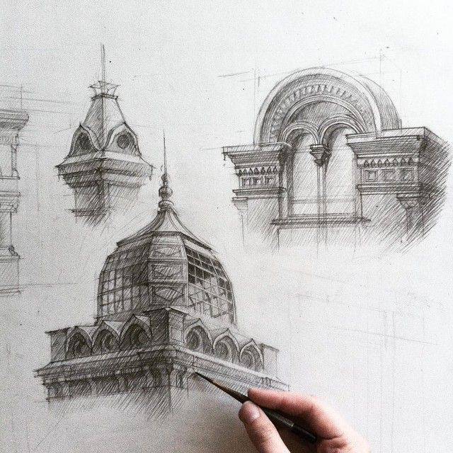 Impressive Architectural Sketches Show A University Student’s Talent (18 pics)