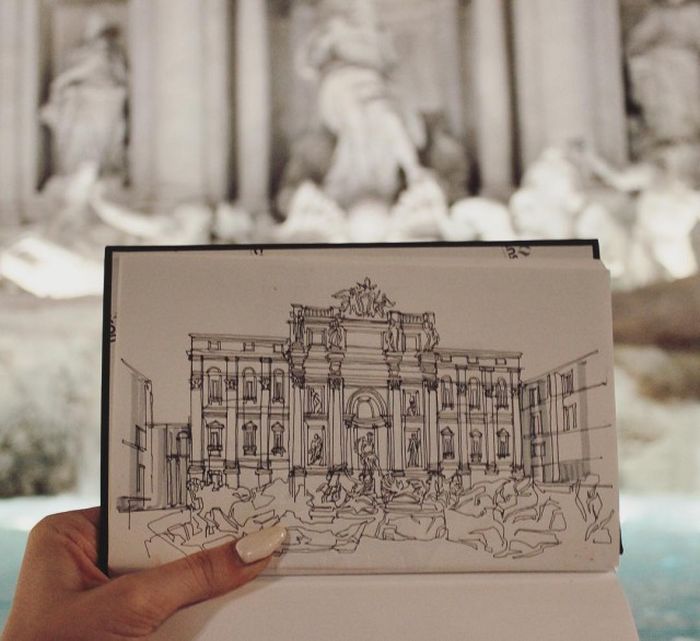 Impressive Architectural Sketches Show A University Student’s Talent (18 pics)