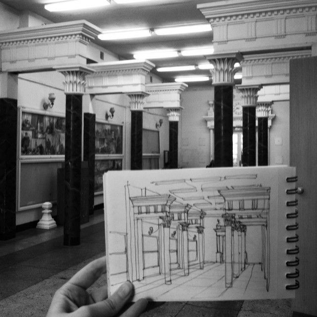 Impressive Architectural Sketches Show A University Student’s Talent (18 pics)