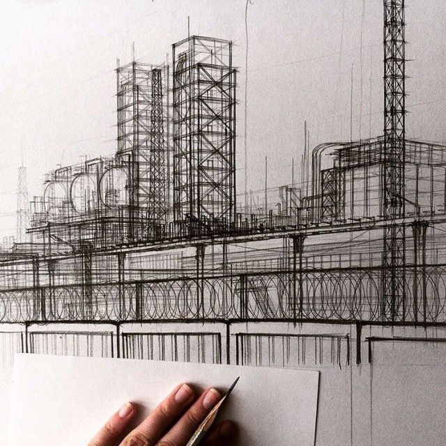 Impressive Architectural Sketches Show A University Student’s Talent (18 pics)