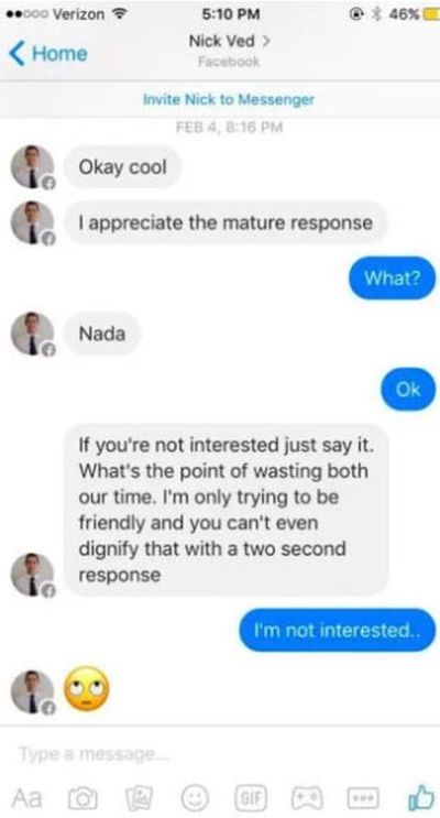 Guy Freaks Out On Tinder Date After She Doesn't Respond Fast Enough (5 pics)