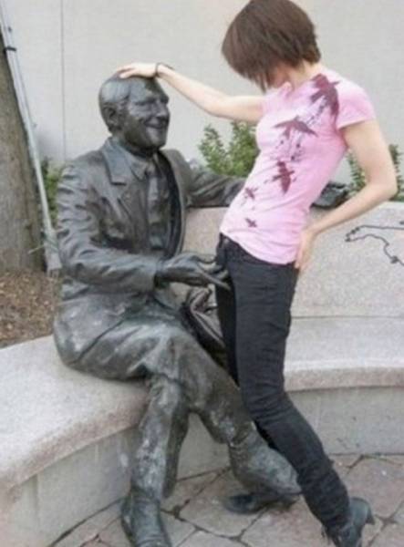 Helpless Statues That Just Need To Be Left Alone (51 pics)