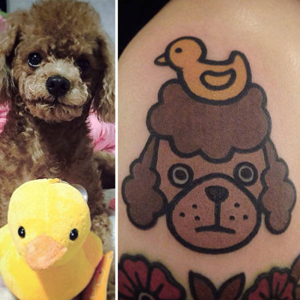 People Share Adorable Tattoos Of Their Own Pets (35 pics)