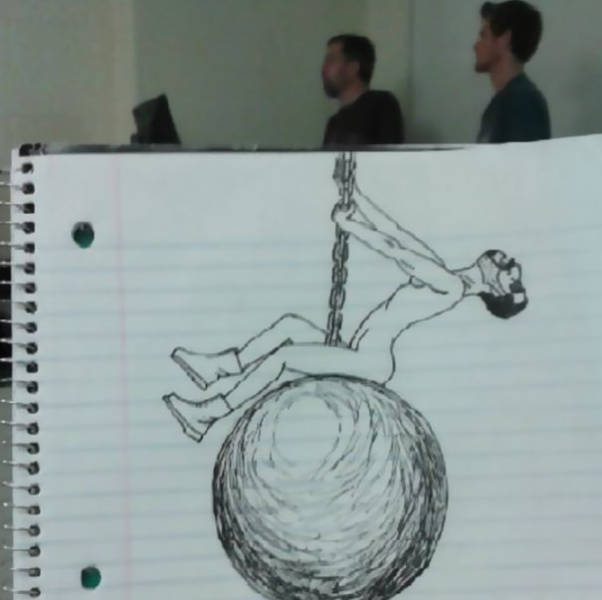 Artist Draws Interesting Pictures Of Their Professor (10 pics)