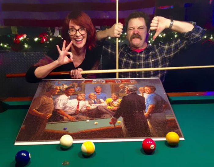 Nick Offerman And Megan Mullaly Prove They're The Perfect Couple (21 pics)