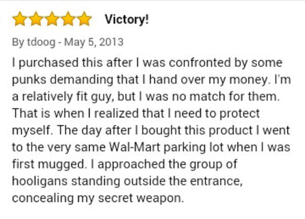 Guy Leaves Amazing Review For Stun Gun On Amazon (6 pics)