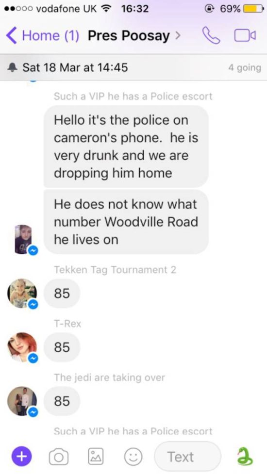Police Officer Uses Group Chat To Get Drunk Man Home (5 pics)