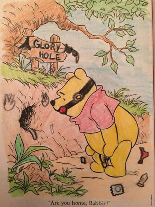 coloring books adults pooh children ruined turned allowed never should why play corrupted wants experience twisted horrifying hilariously something were
