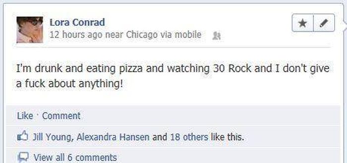 Drunk Facebook Status Updates You're Glad You Didn't Post (23 pics)