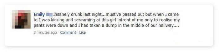 Drunk Facebook Status Updates You're Glad You Didn't Post (23 pics)